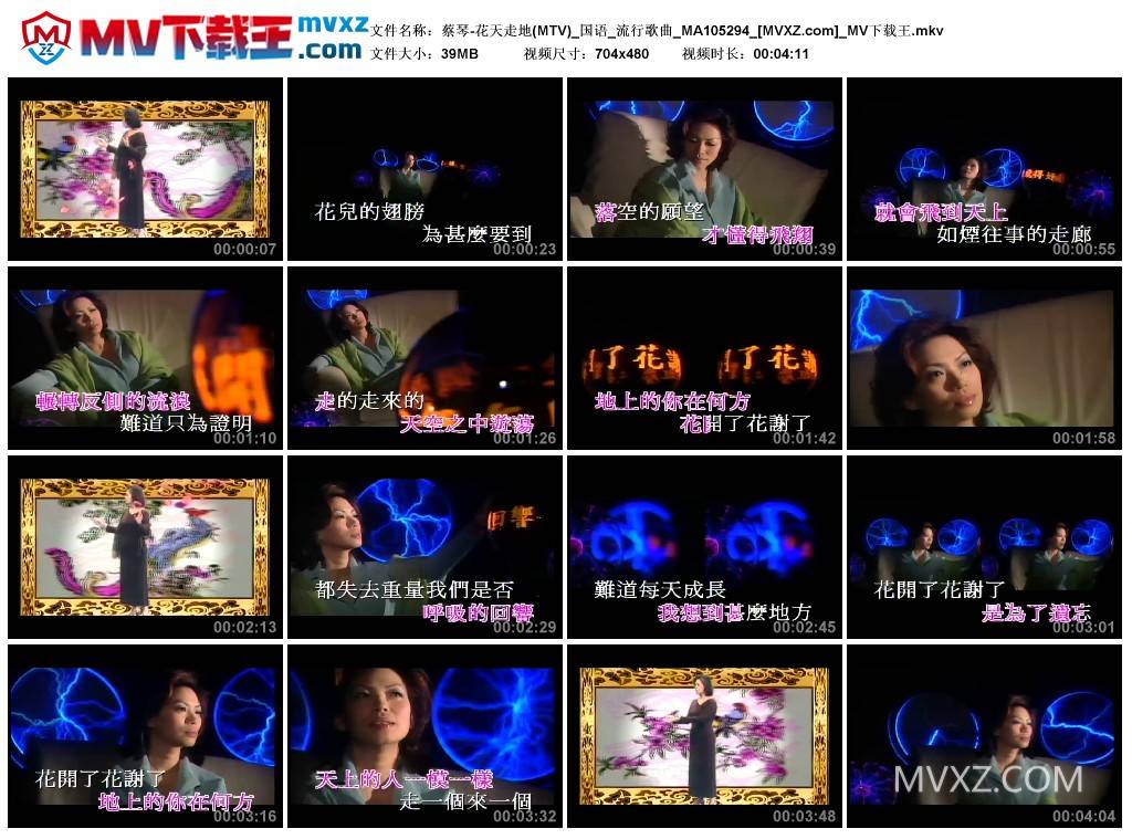 蔡琴-花天走地(MTV)_国语_流行歌曲_MA105294